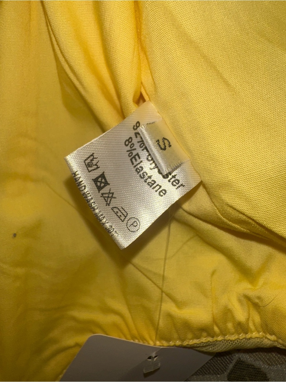 Strapless Yellow Ruched Mini Top - Picture 3 of 3